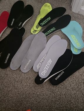 Adidas/Adizero Bostons Multi-Color Performance Insoles Size 13